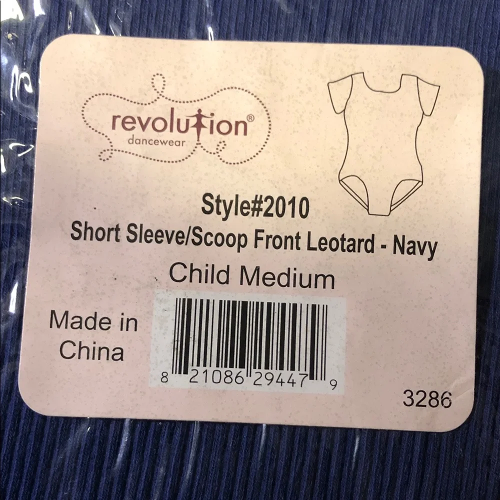 Revolution Dancewear Leotards Child Med Navy set of 2